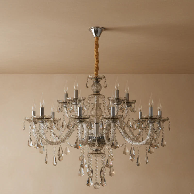 Lustre cristal vintage cognac 15 ampoules